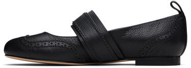 Njega cipela SHUSHU/TONG SHUSHU/TONG Round-Toe Ballerina Flats Crna | FSDEAC06 LEA252, 2