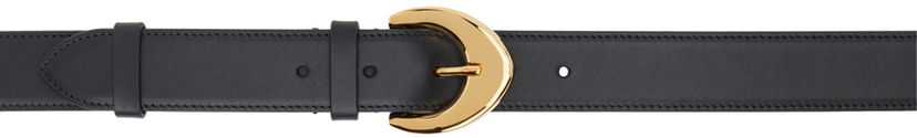 Pojasevi The Row Leather Belt With Gold-Tone Buckle Crna | W1615-L60