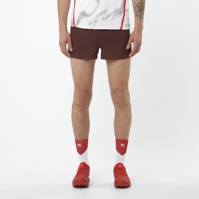 Kratke hlače Salomon S/Lab Speed 3" Running Shorts Smeđa | LC2692600
