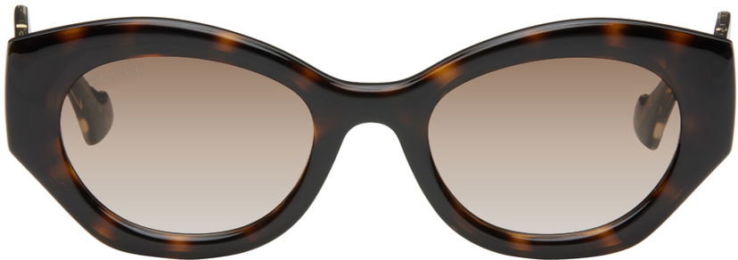 Sunčane naočale Gucci Brown Geometric Sunglasses Smeđa | GG1553S
