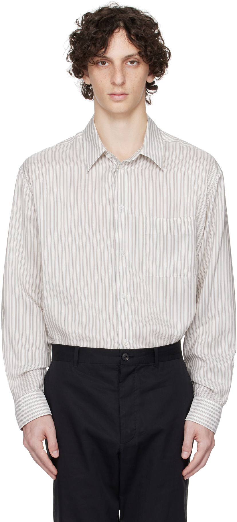 Košulja The Row The Row Striped Shirt Bijela | 944-W3844