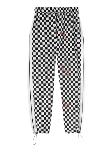 Hlače Palm Angels Damier Print Aftersport Pants Crna | PMCA051F22FAB0031025