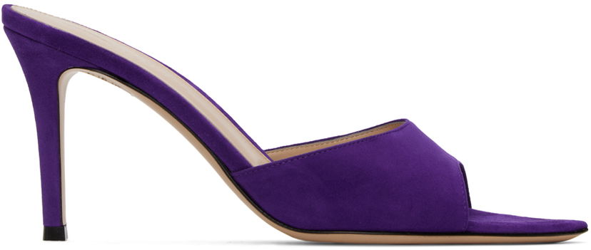 Tenisice i cipele Gianvito Rossi Elle 85 Suede Heeled Mules Ljubičasta | G15130.85RIC.CAM