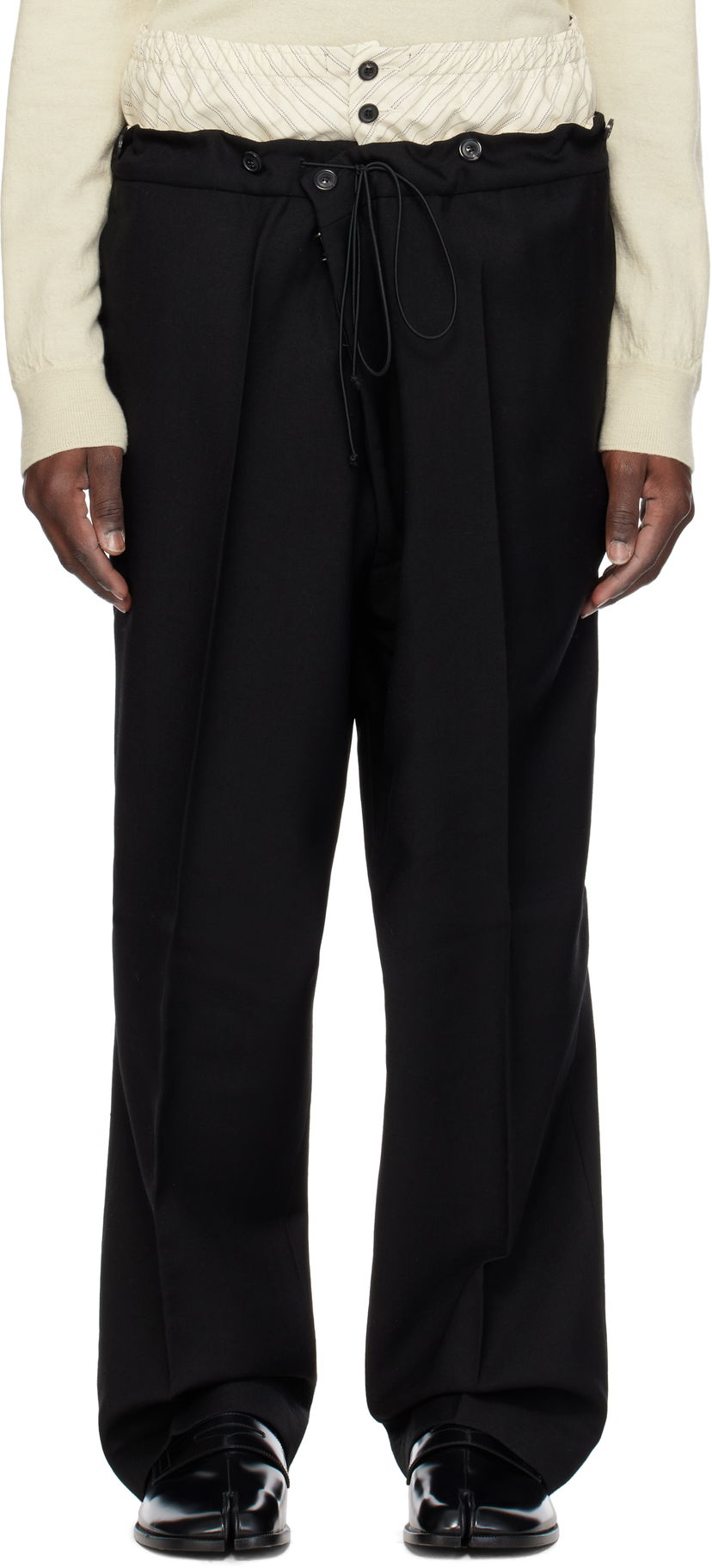 Hlače Maison Margiela Maison Margiela Layered Trousers Crna | S50KA0658 M35415
