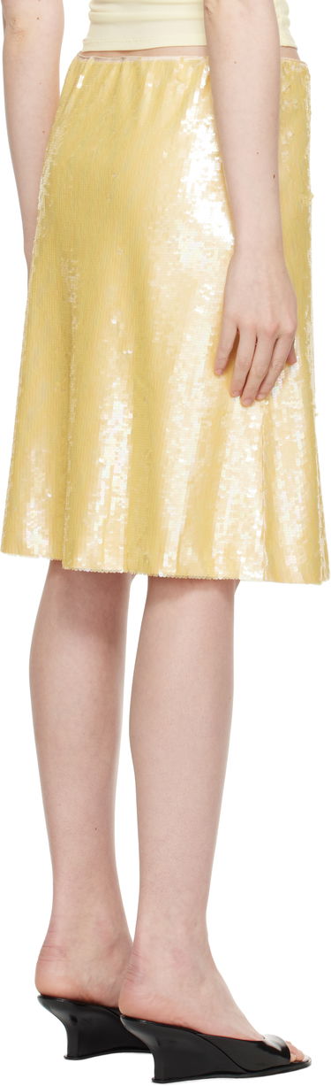 Suknja GUIZIO Guizio Isabelle Sequin Midi Skirt Žuta | S25302W119, 2