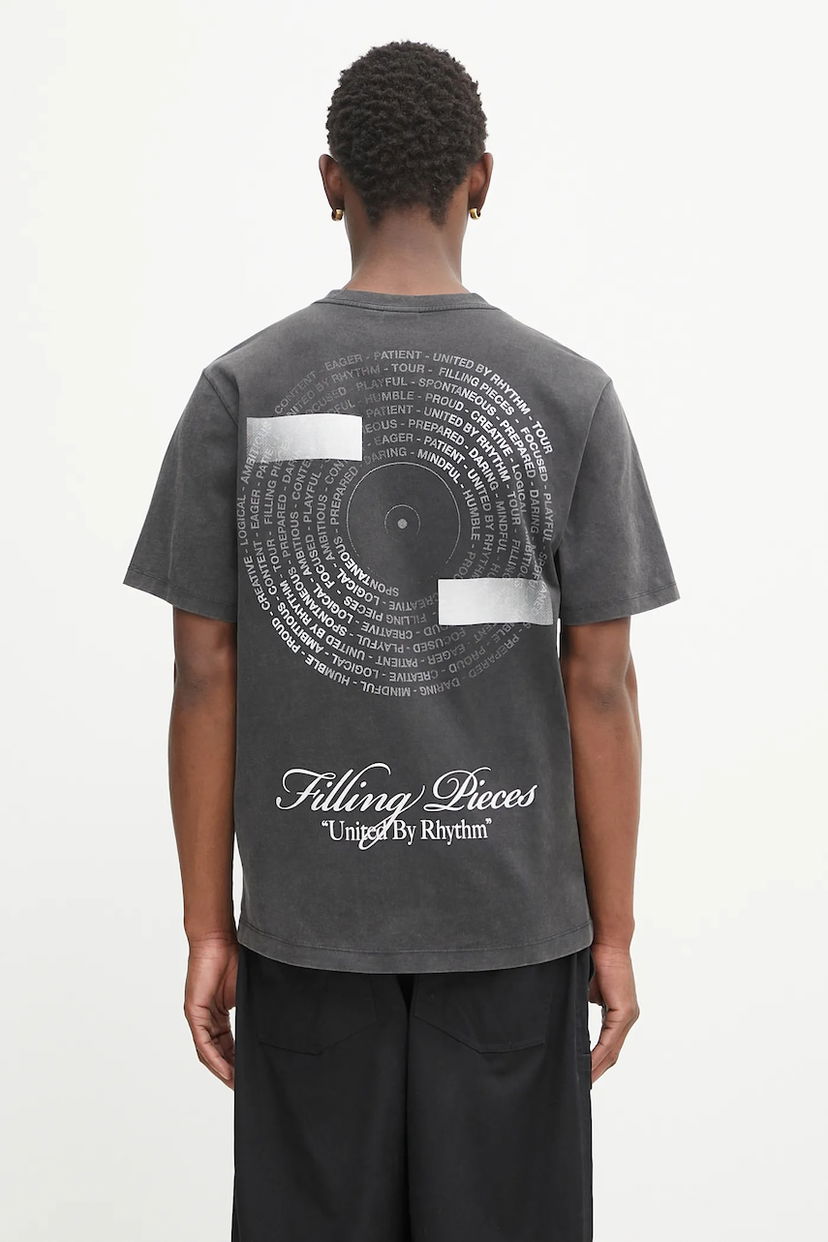 Majica kratkih rukava Filling Pieces Filling Pieces Vinyl Graphic T-Shirt Crna | 422520500240