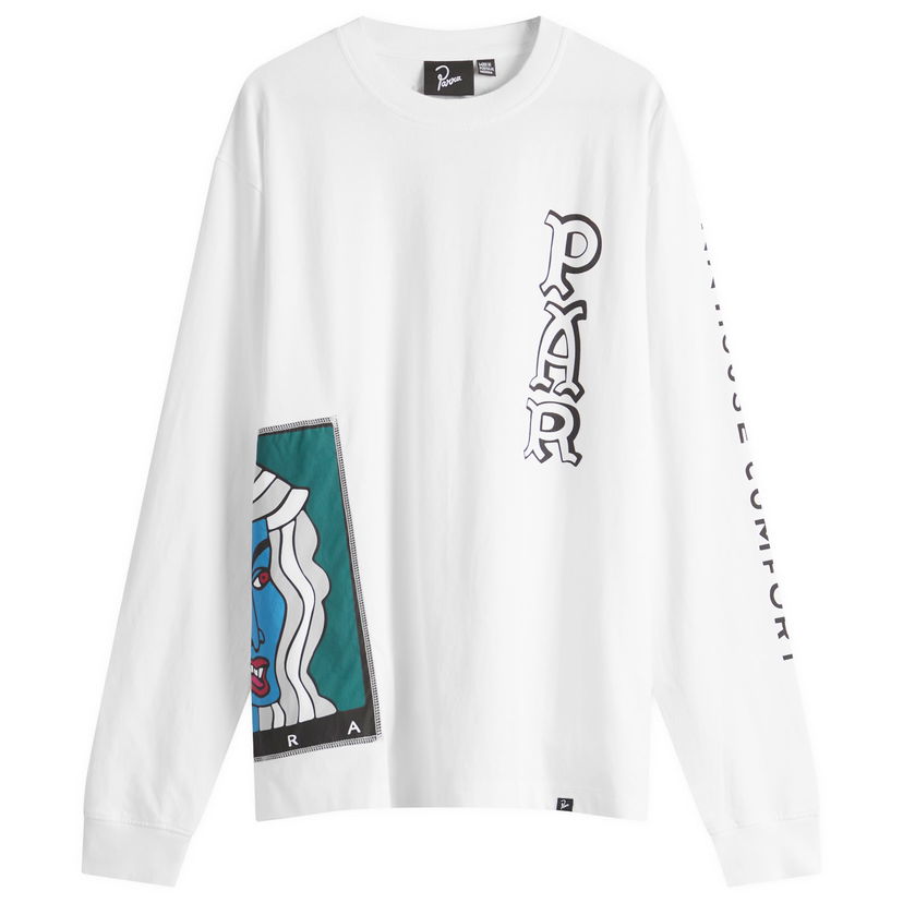 Majica kratkih rukava By Parra Parra Your Face Graphic Long Sleeve T-Shirt Bijela | 53521-WHT