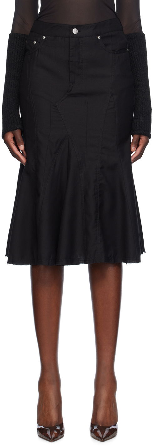 Suknja Miaou Miaou Gaudi Midi Skirt Crna | 4004TWBLK