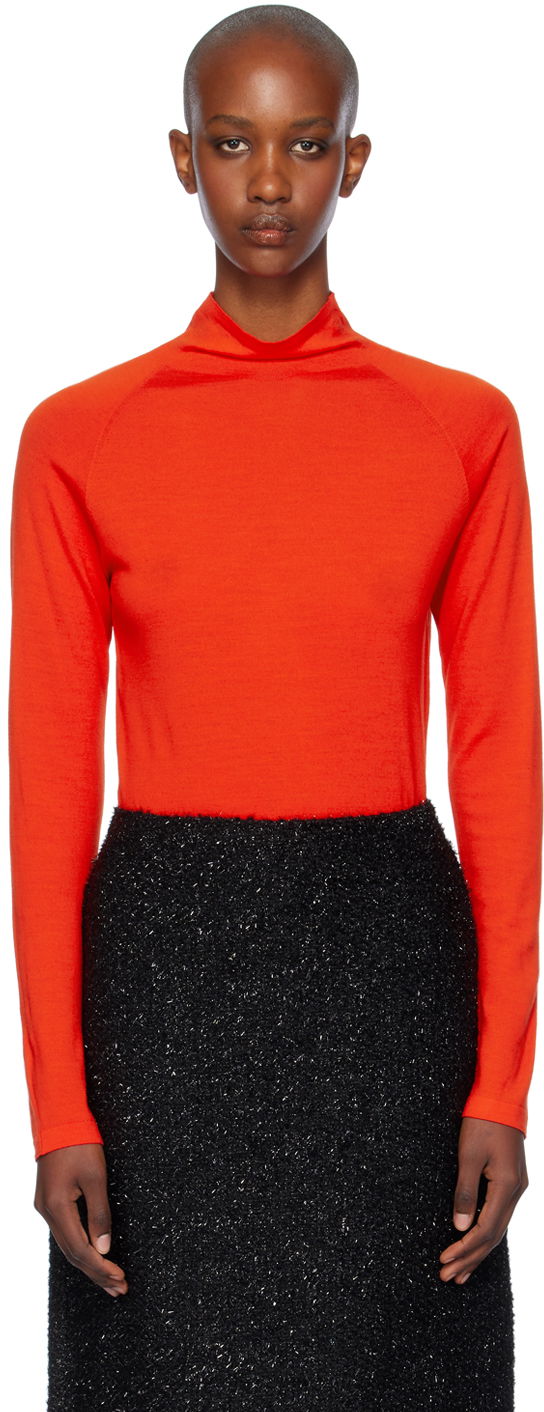 Džemper The Row The Row Honna Turtleneck Top Crvena | 8295-Y590