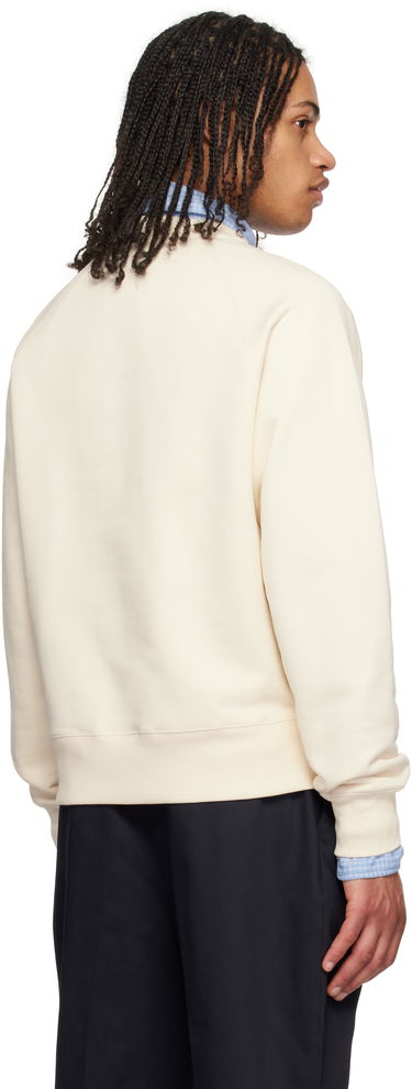 Džemper AMI AMI Paris Cotton Ami de Coeur Patch Sweatshirt Bež | USW055.747, 2