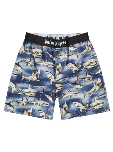 Kupaći kostimi Palm Angels Shark Swim Short Plava | PMCB044S23FAB0034510