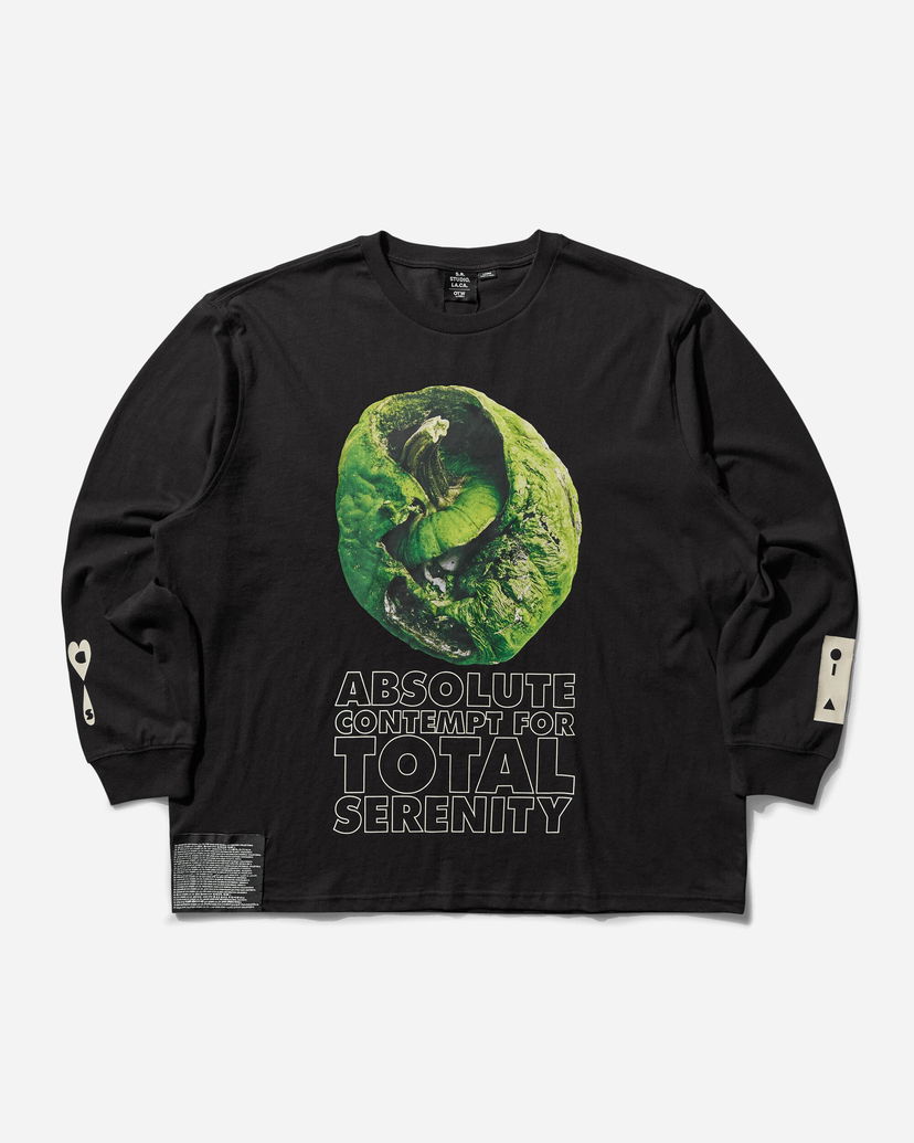 Majica kratkih rukava Vans S.R. STUDIO LA.CA. Long Sleeve T-Shirt with Graphic Print Crna | VN000KBGBLK1