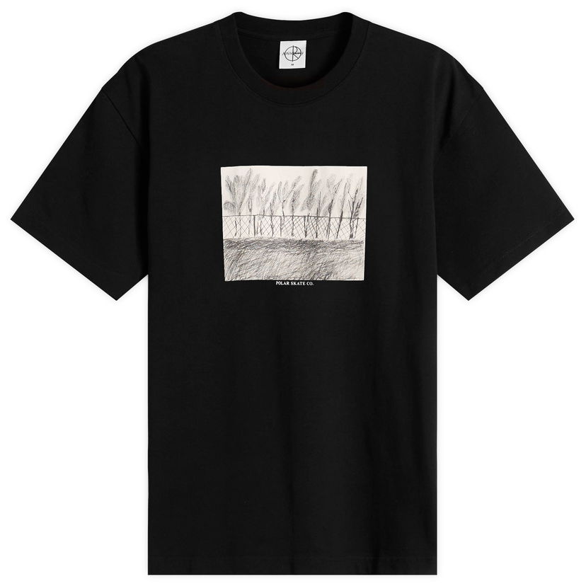 Majica kratkih rukava Polar Skate Co. Fence Graphic Tee Crna | PSC-F25-29-BLK