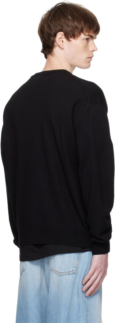 Džemper We11done We11done Logo Rhinestone Knit Pullover Crna | WD-KO2-25-652-U-BK, 2