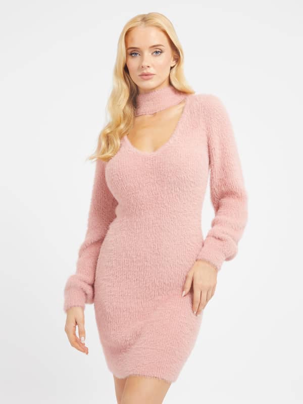 Haljina GUESS Fuzzy Sweater Ružičasta | W3BK0ZZ3BS0