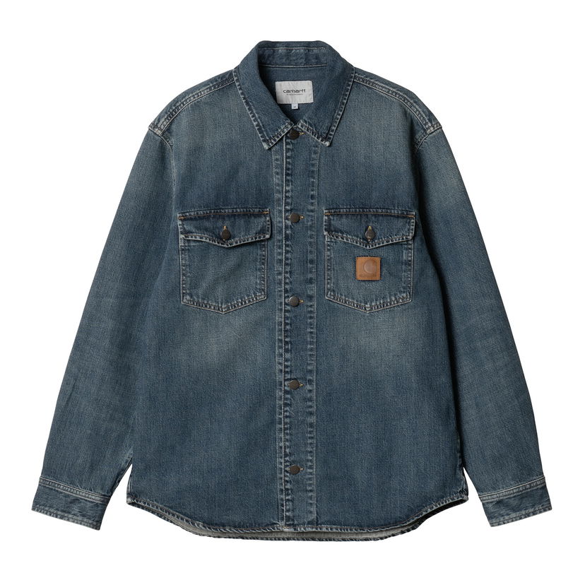 Košulja Carhartt WIP Blue Denim Shirt Jacket Plava | I034735_9