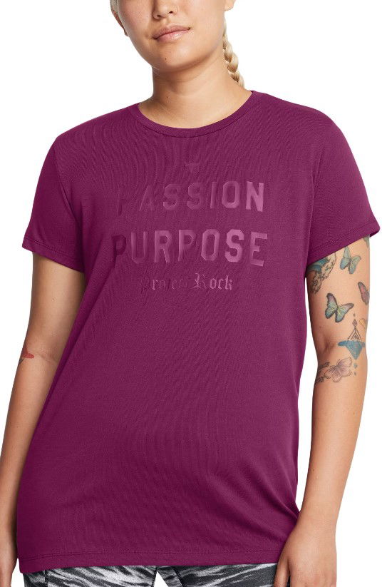 Majica kratkih rukava Under Armour Project Rock Passion Short Sleeve T-Shirt Ljubičasta | 1387500-505