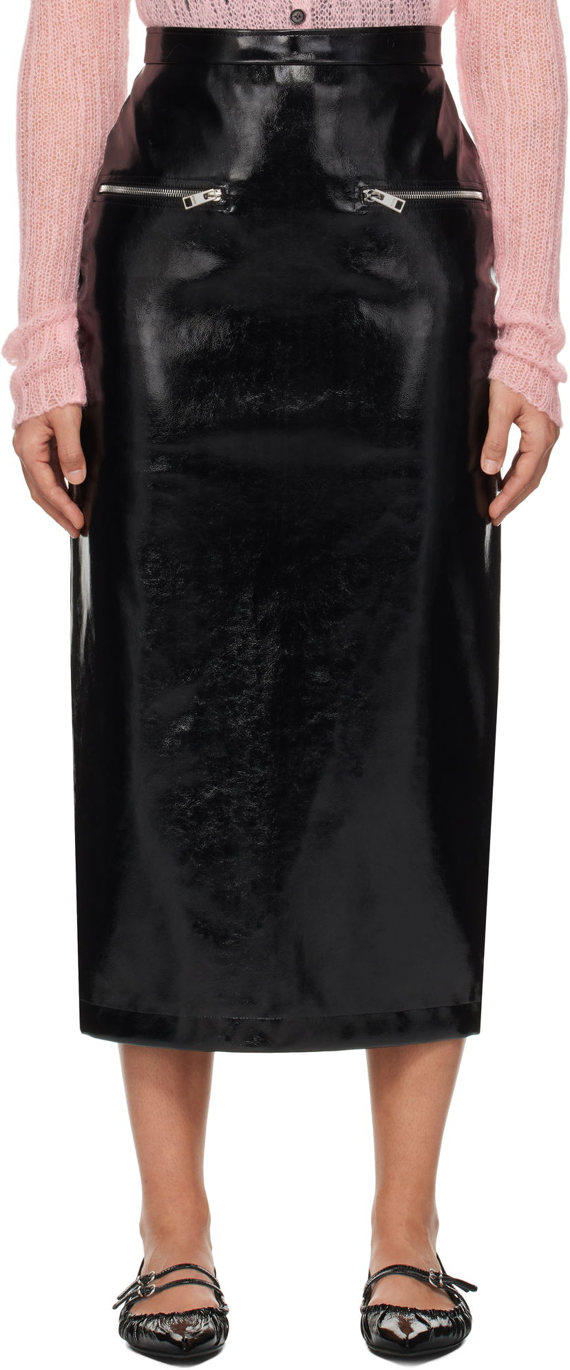 Suknja MSGM Midi Skirt Crna | 3742MDD04 247800