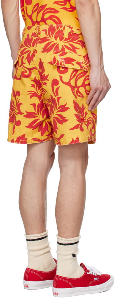 Kratke hlače ERL Graphic Print Cotton Shorts Žuta | ERL06P002, 2