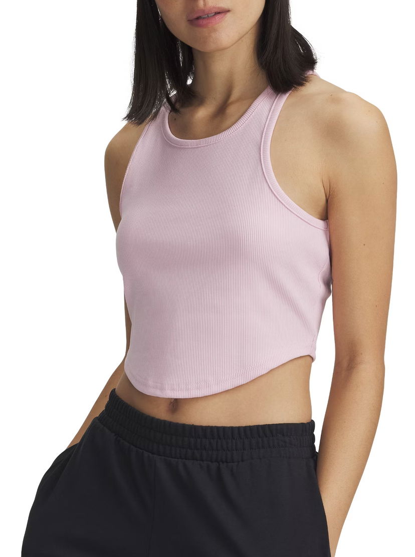 Majica bez rukava Under Armour Under Armour Rival Rib Tank Top Ružičasta | 1389798-647