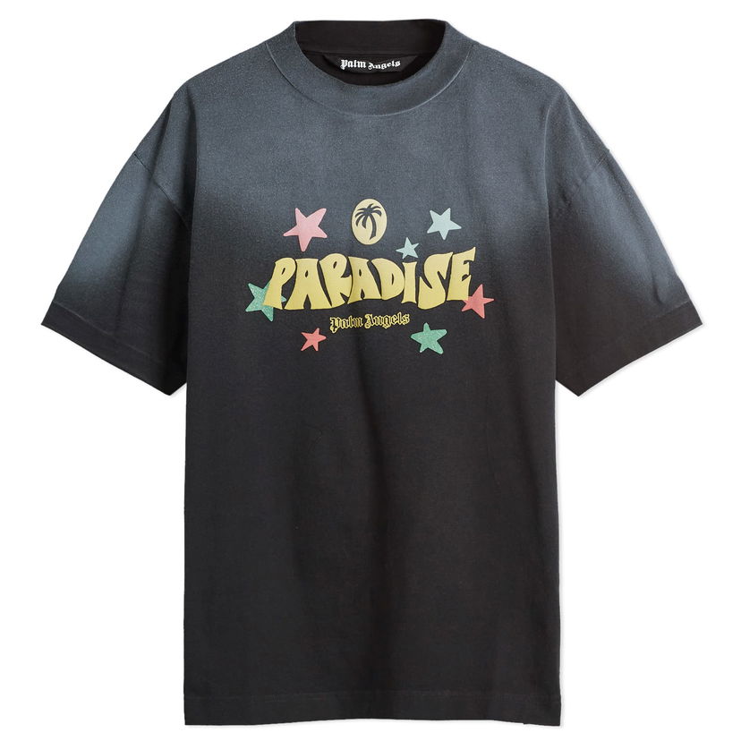 Majica kratkih rukava Palm Angels Palm Angels Paradise Palm T-Shirt, Size Large Crna | PMAA001S25JER0011018