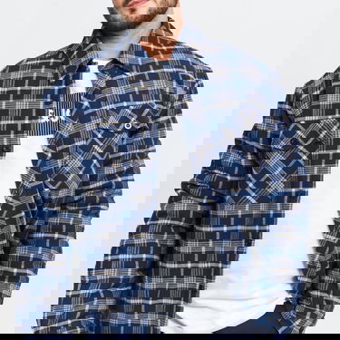 Jakna Urban Classics Plaid Quilted Shirt Jacket Plava | TB3829 blue, 2