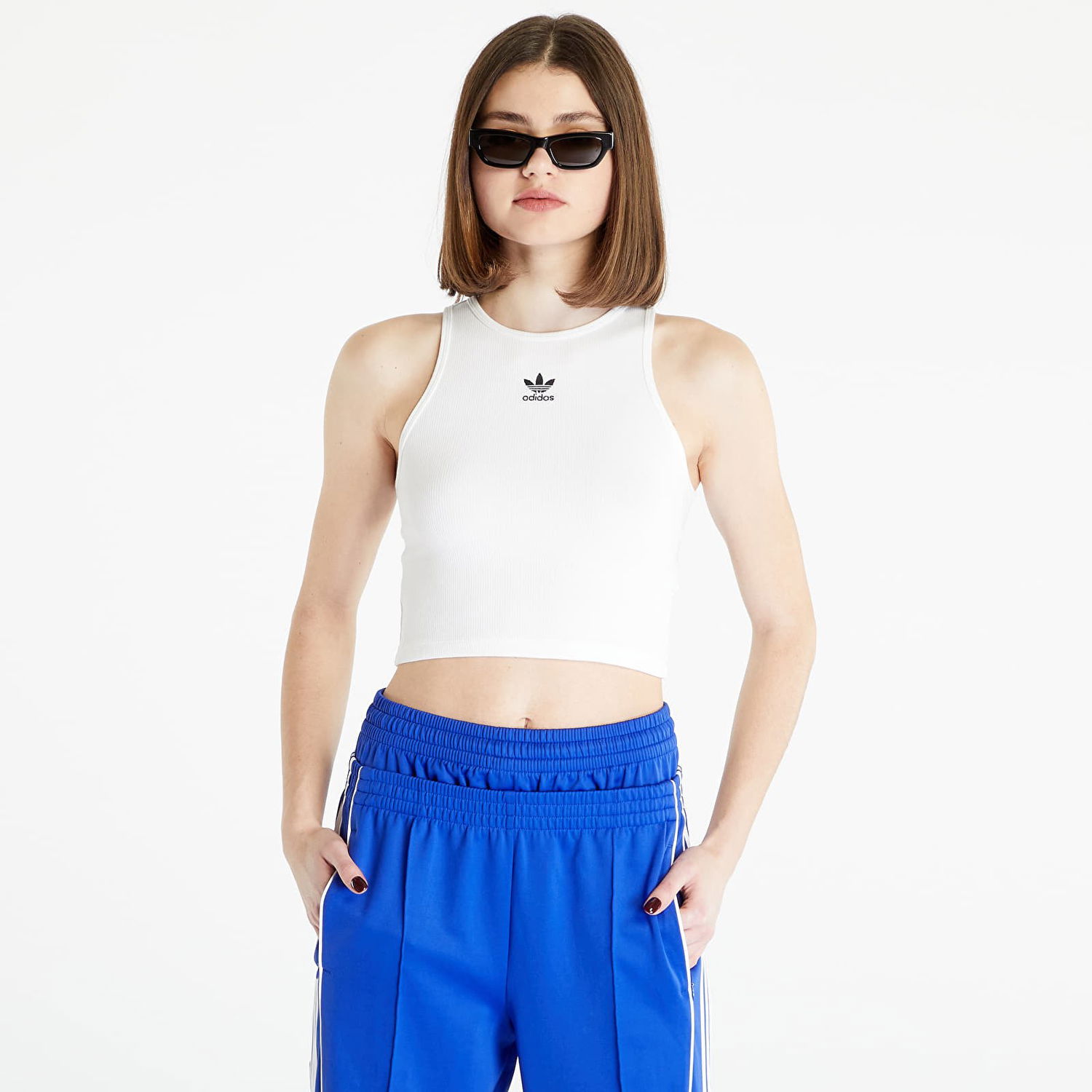 Majica bez rukava adidas Originals Adicolor Essentials Tank Rib Bijela | IB9111, 0