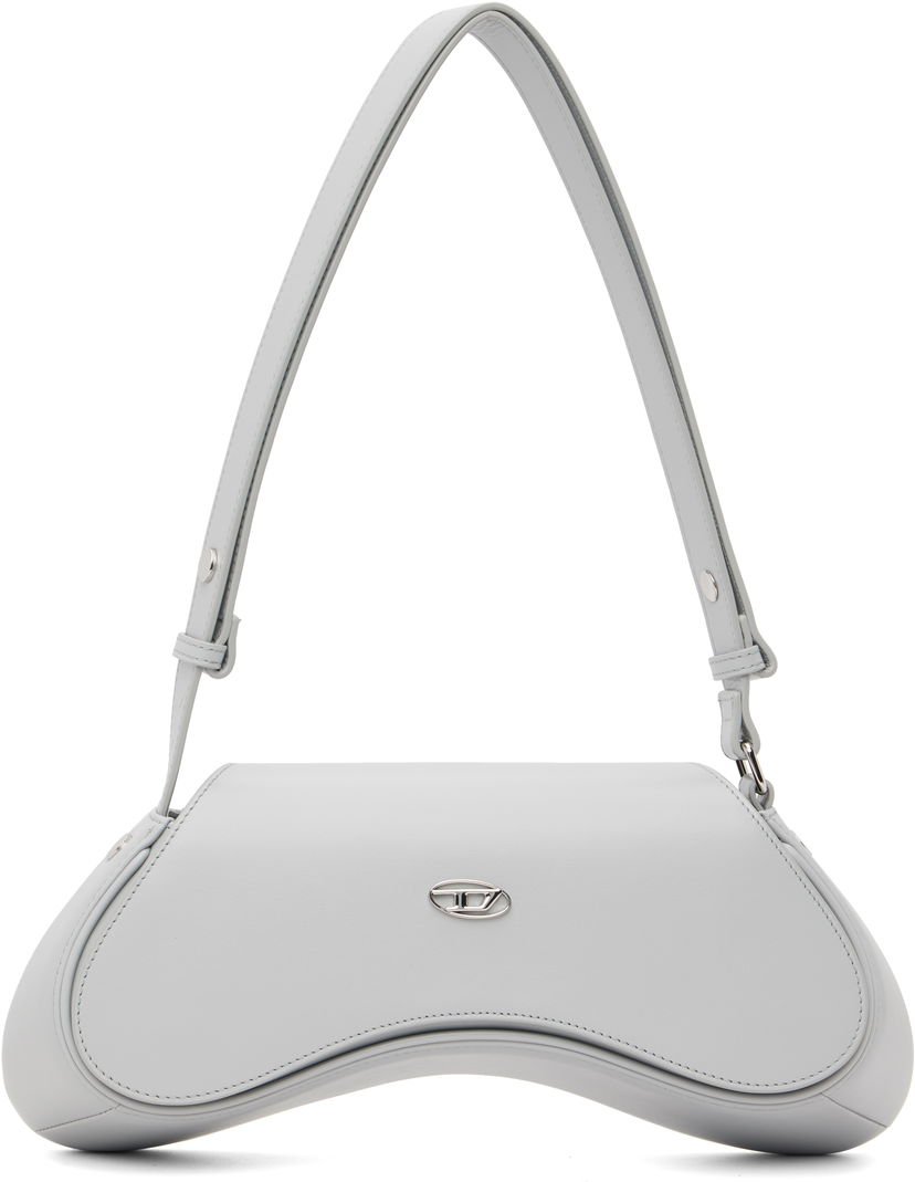 Torba za rame Diesel Play Curved Crossbody Bag Siva | X10221 PR227