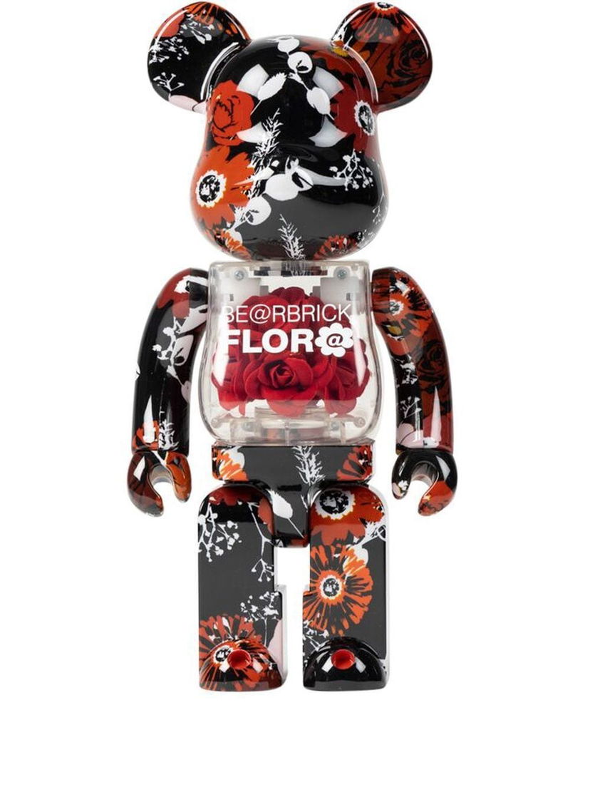 Kolekcionarsko Medicom Toy Mames Flor@ BE@RBRICK 400% figure - Red Crna | MEDI008619435378