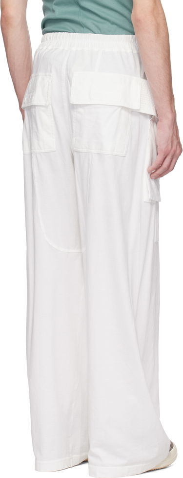 Cargo hlače Rick Owens Rick Owens DRKSHDW Hollywood Creatch Wide Cargo Pants Bijela | DU01E3394 RN, 2