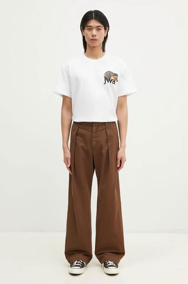 Hlače WOOD WOOD Wood Wood Fraser Pleated Chinos Smeđa | 12435001.5181, 3