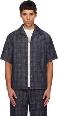 Burberry Relaxed Fit Check Denim Shirt