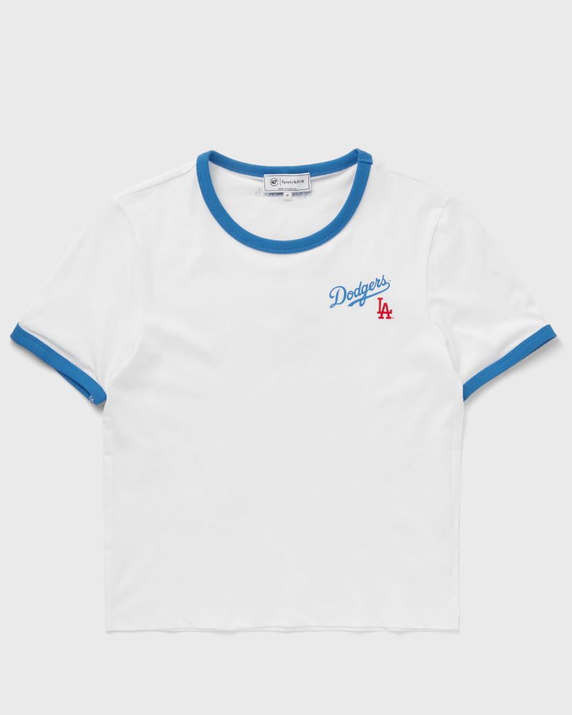 Majica kratkih rukava Sporty & Rich Dodgers Serif Ringer Crop T-Shirt Bijela | TO073627666WH46