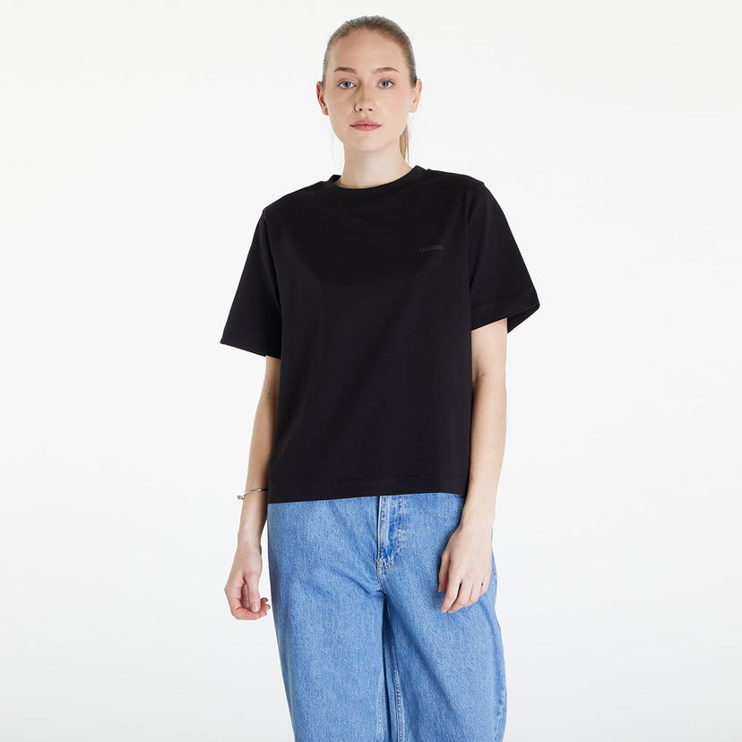 Majica kratkih rukava Queens Essential T-Shirt With Tonal Print 5-Pack Multicolour Crna | QNS_015