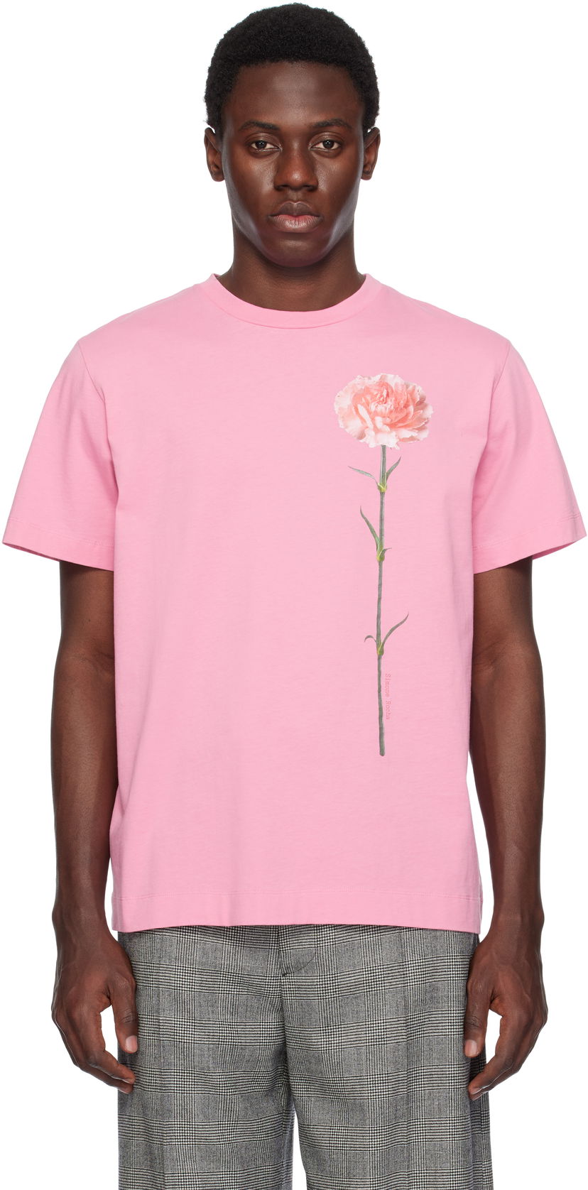 Majica kratkih rukava Simone Rocha Simone Rocha Carnation Print T-Shirt Ružičasta | 5195P32A-M 0569