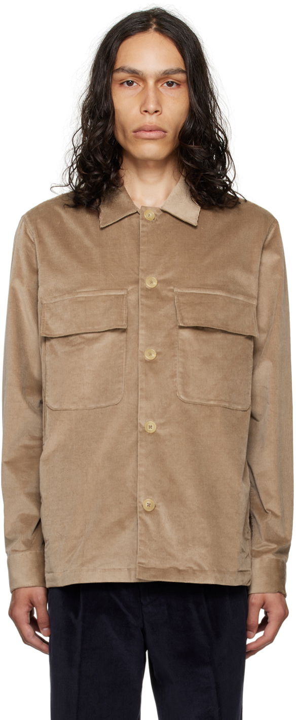 Košulja Paul Smith Paul Smith Corduroy Buttoned Shirt Bež | M1R-009Y-L02065