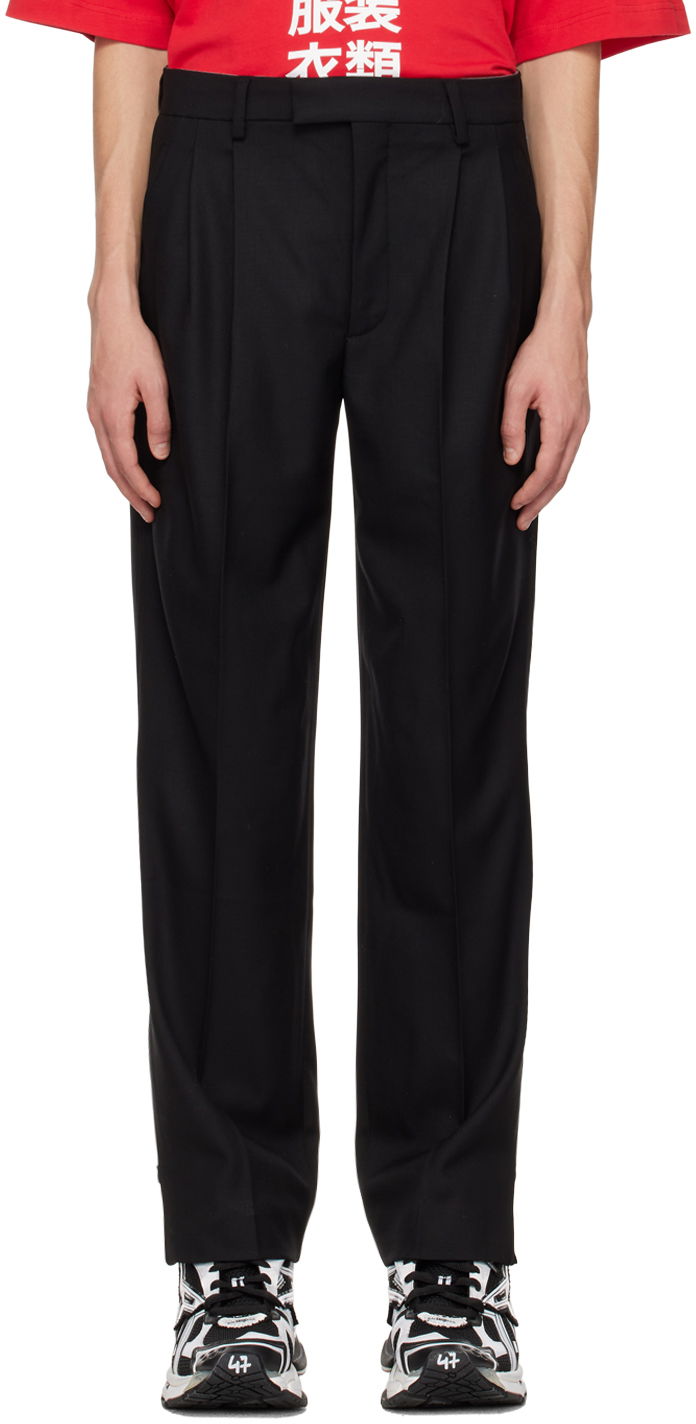 Hlače VETEMENTS VTMNTS Pleated Trousers Crna | VL14PA220B