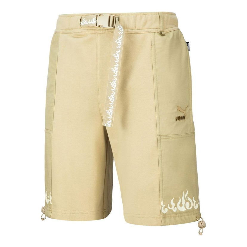 Kratke hlače Puma Casual Shorts with Branded Tape Bež | 621924-88