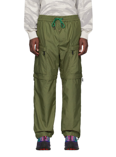 Cargo hlače Moncler Grenoble Zip Panel Cargo Pants Zelena | I10972A0000454A3E