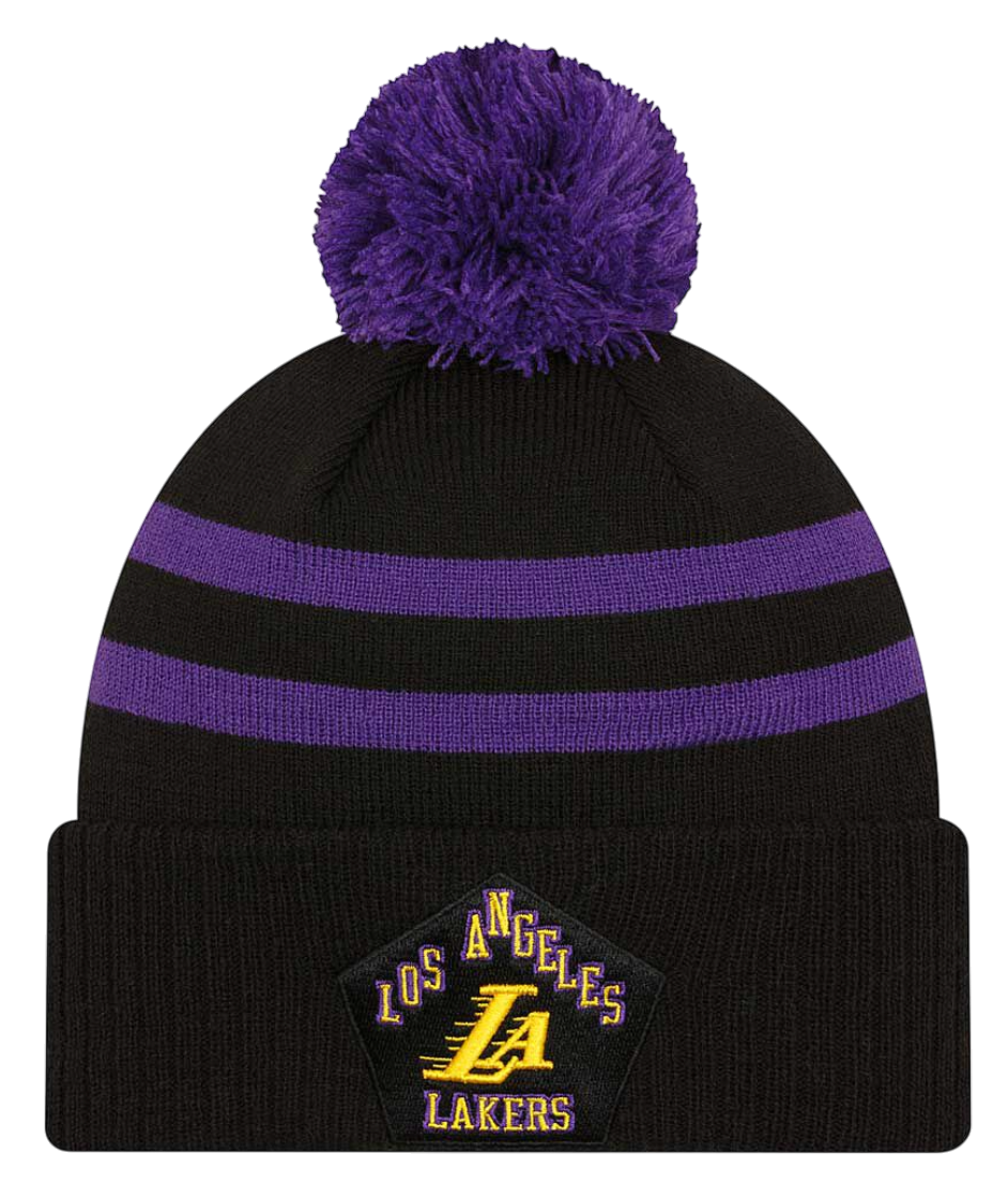 Kapica New Era New Era LA Lakers NBA Pom Beanie Crna | 60429901-60429901, 0