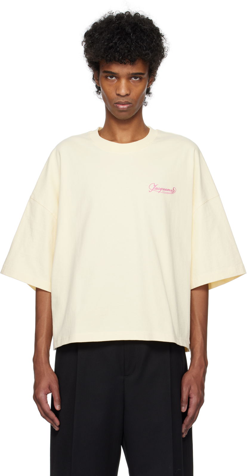 Majica kratkih rukava Jacquemus Jacquemus 'The Corto' T-Shirt Bež | 25E255JS308-2102