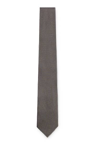 Dodaci BOSS Micro Pattern Silk Tie Siva | 50544718