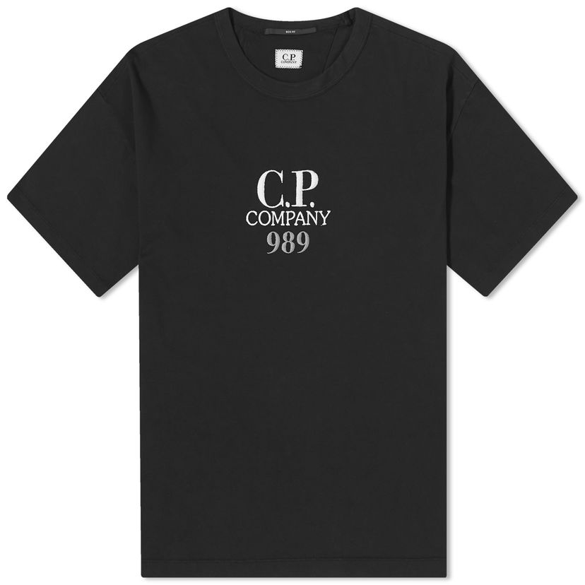 Majica kratkih rukava C.P. Company Box Logo T-Shirt Crna | 16CMTS231A-005697G-999