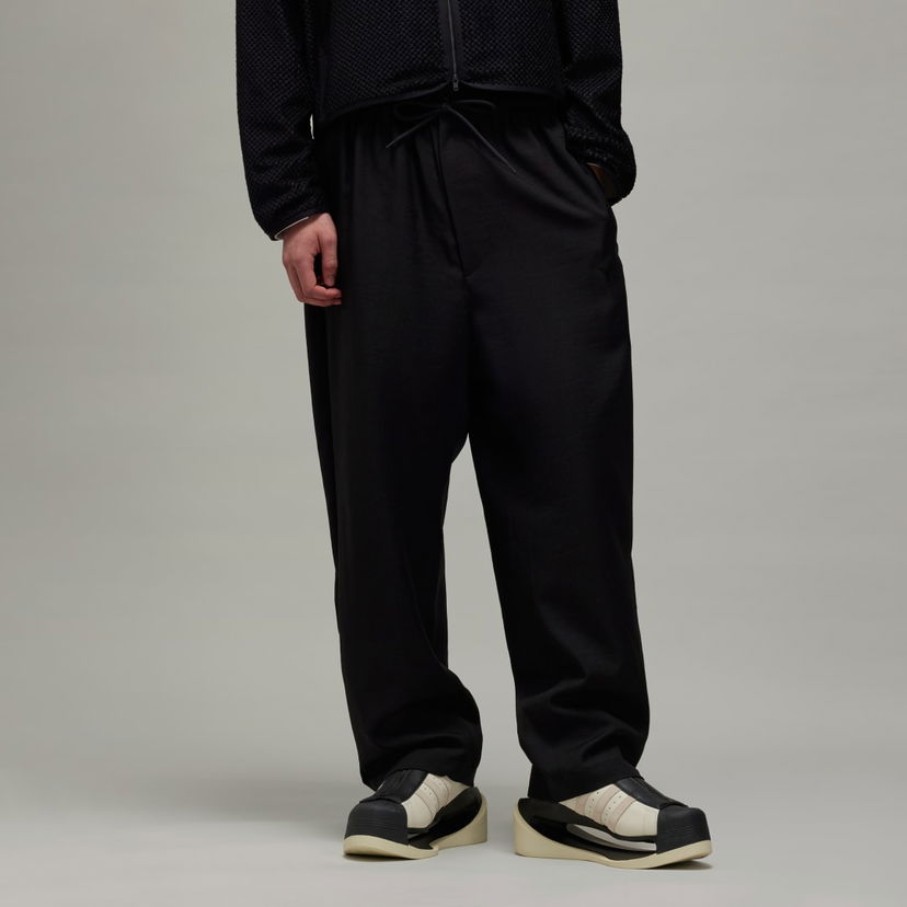 Hlače Y-3 Sport Uniform Tapered Trousers Crna | JD9791