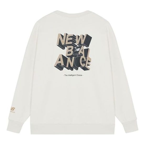 Džemper New Balance Men's 3D Logo Sweatshirt Bijela | AMT14318-NMC