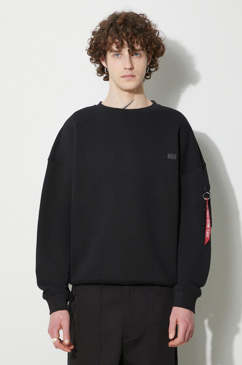 Dukserice Alpha Industries Essentials RL Sweatshirt Crna | 146303