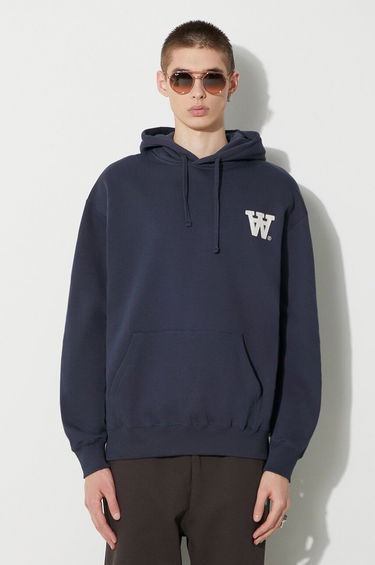 Dukserice WOOD WOOD Wood Wood Cass AA Moss Embroidery Hoodie Tamnoplava | 10285606.2424, 0