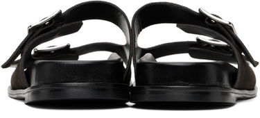 Njega cipela Aeyde Aeyde Meena Suede Double Buckle Slides Smeđa | A11-FS-FOXR08FL174-SS25-953-022, 1