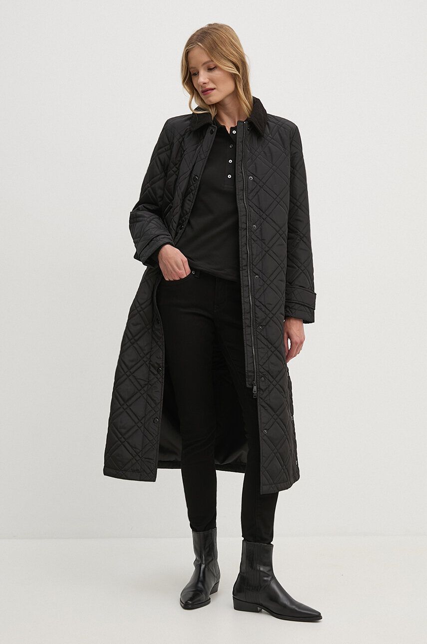 Polo majica Lacoste Women's Black Polo Shirt Crna | PF5464, 1