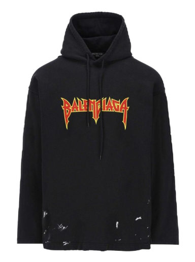 Dukserice Balenciaga Metal Vintage Hoodie Crna | 698083TMV891055